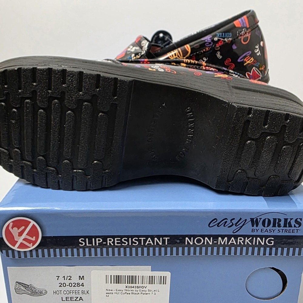 NEW Women's Easy Works By Easy Street Leeza Hot Coffee Black Size 7.5M #922 - Picture 8 of 10